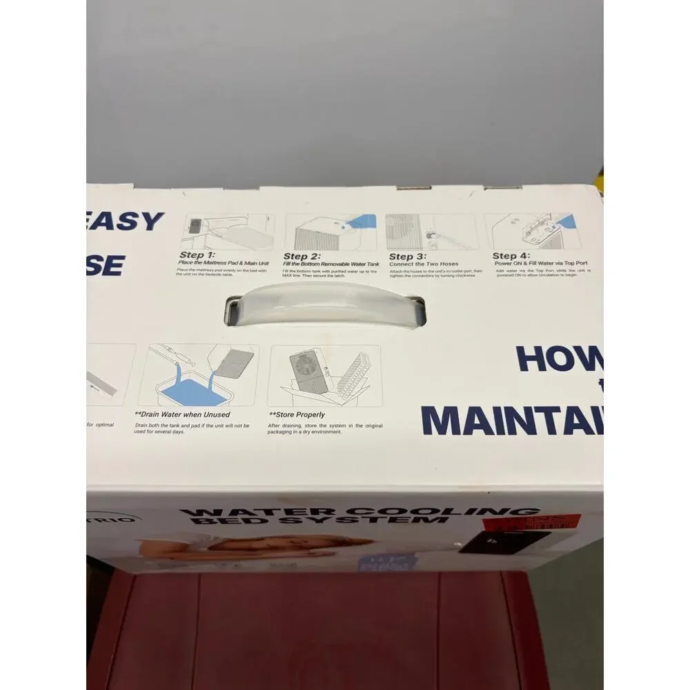 Cooling Mattr Pad, Active Hydro-Powered Bed Cooling System-NIB